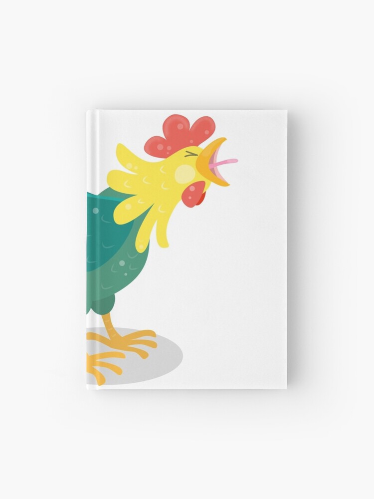 Cute crowing rooster cartoon illustration Cute crowing rooster cartoon illustration