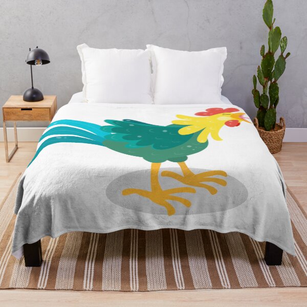 Item preview, Cute crowing rooster cartoon illustration designed and sold by FrogFactory.