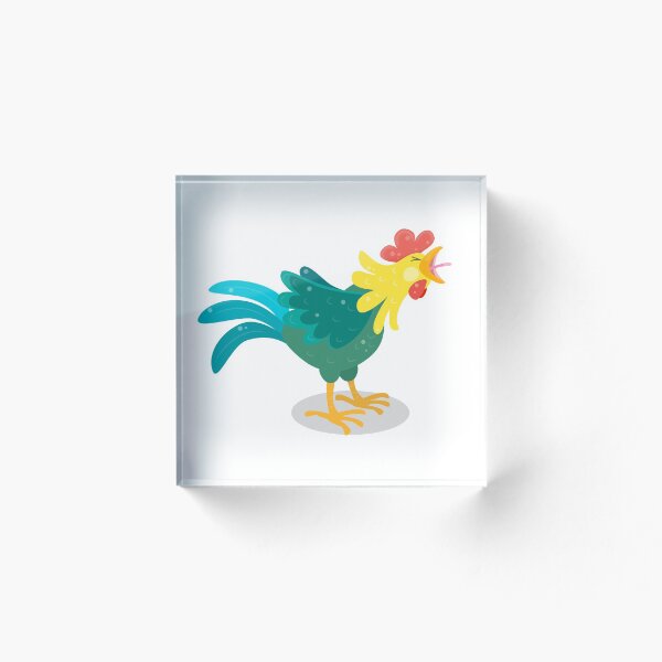 Item preview, Ilustración de dibujos animados lindo gallo cantando designed and sold by FrogFactory.