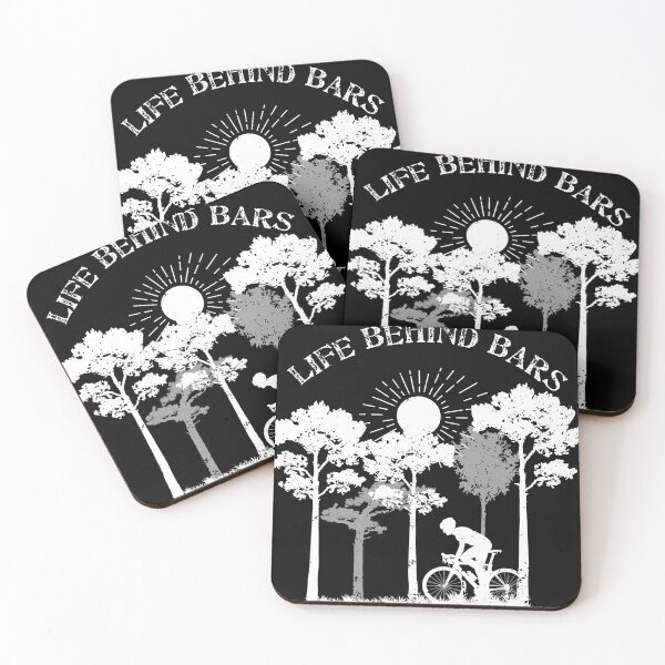 Item preview, MTB Life Behind Bars Mountain Bike Gift Design Idea gift product designed and sold by Lisbob.
