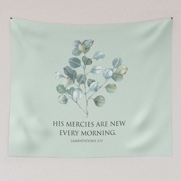 Item preview, His mercies are new every morning bible verse designed and sold by latiendadearyam.