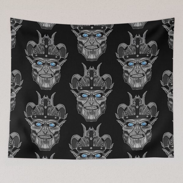 Item preview, TRIPPY TECHNO VIKING Blue/Grey designed and sold by HeadHeavyDesign.
