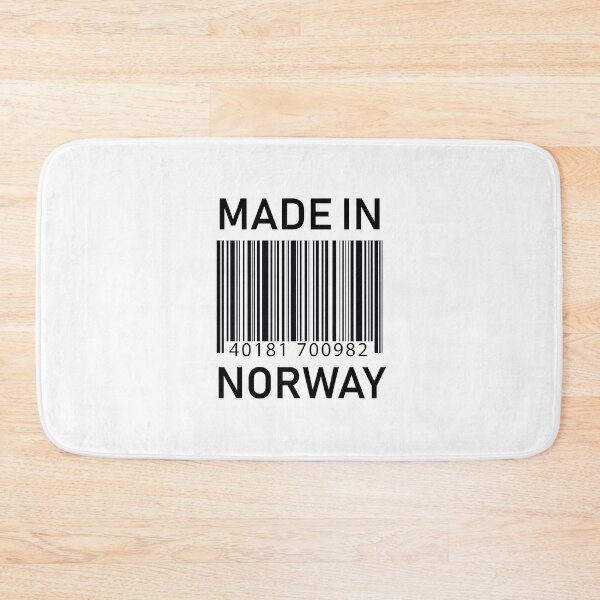 Item preview, Made in Norway Barcode Design designed and sold by ArqDezines.