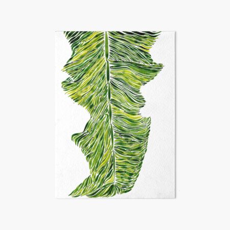 Banana leaf waving Art Board Print