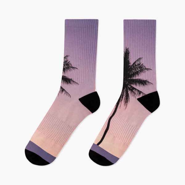 Item preview, Purple Palm Tree Sunset Sky designed and sold by newburyboutique.
