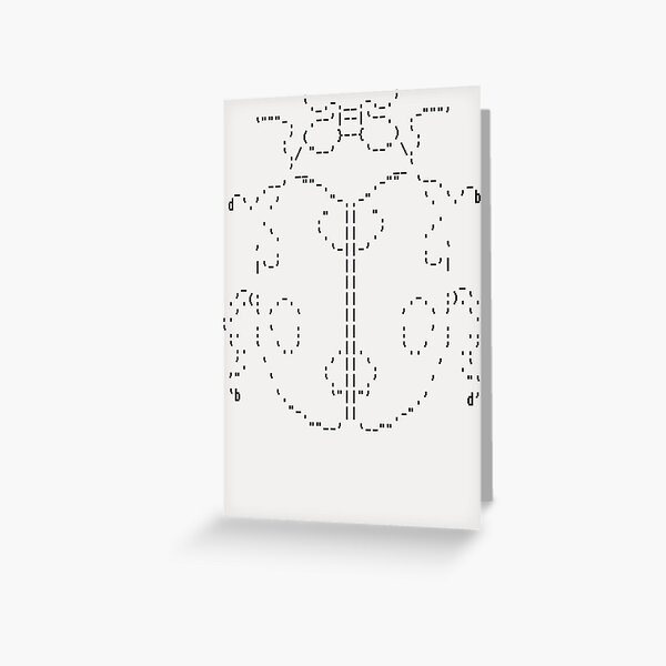Ladybug — High Quality Ascii Art Greeting Card