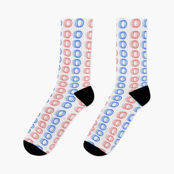 Item preview, Pink and Blue Circle Gradient designed and sold by socksoverjeans.