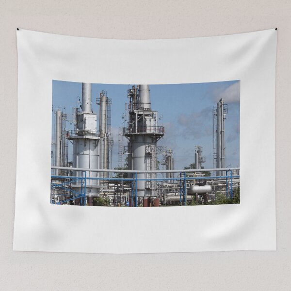 Item preview,  oil refinery petrochemical plant pipelines and chimney heavy industry designed and sold by goceris.
