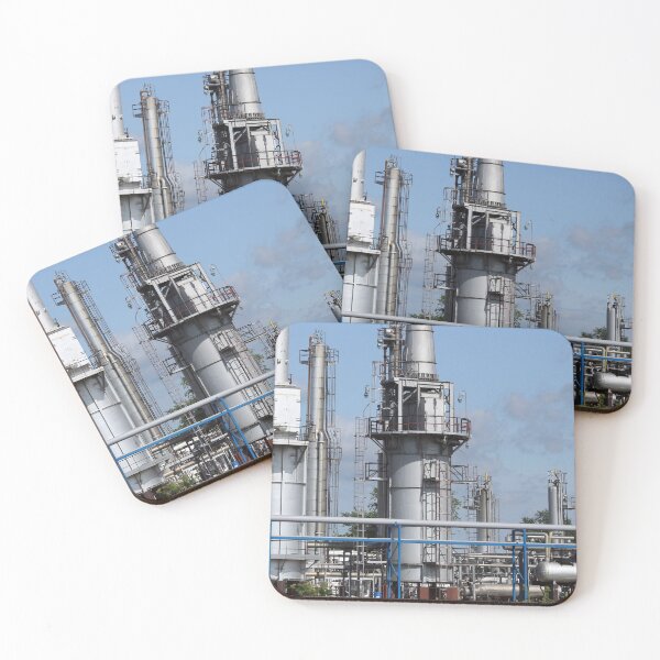 Item preview,  oil refinery petrochemical plant pipelines and chimney heavy industry designed and sold by goceris.