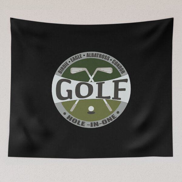 Item preview, Golf hole in one black background designed and sold by nuz2.