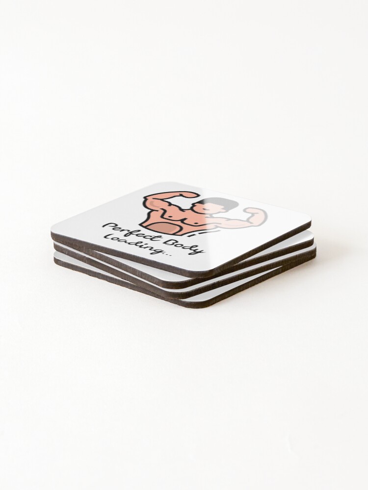 Thumbnail 4 of 5, Coasters (Set of 4), Perfect Body Loading designed and sold by YourEssentials.