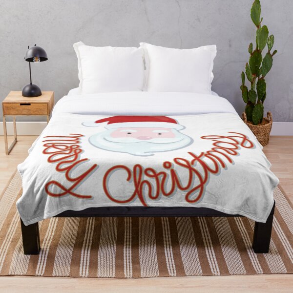 Item preview, Santa portrait with red Merry Christmas lettering. designed and sold by hadkhanong.