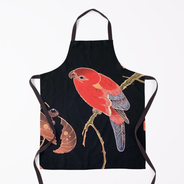 Item preview, Ito Jakuchu - Red Parrot on the Branch of a Tree  designed and sold by ArtExpression.