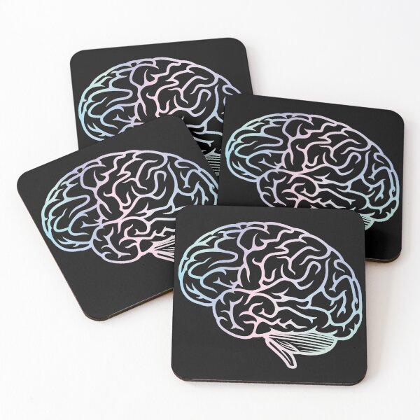 Item preview, Beautiful Brain Holographic Pastel Neuroscience designed and sold by labstud.