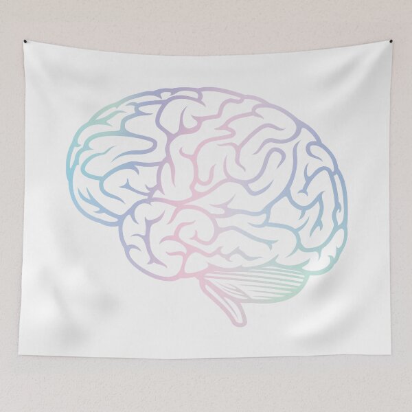 Item preview, Beautiful Brain Holographic Pastel Neuroscience designed and sold by labstud.