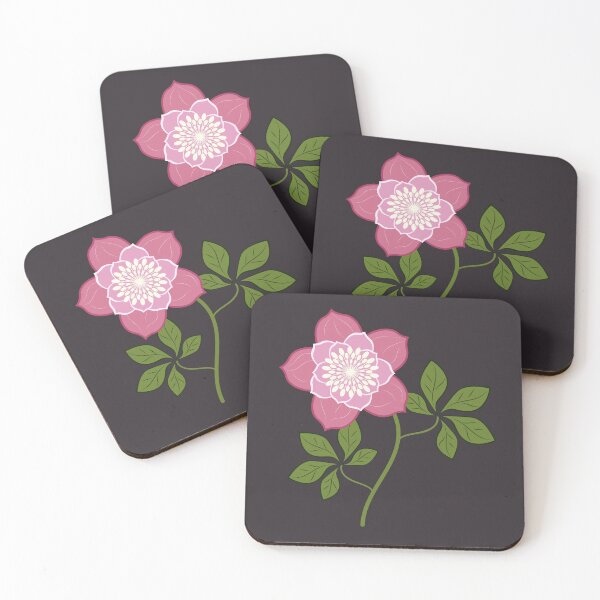 Item preview, Pink Christmas rose flower designed and sold by EngineerGoC.