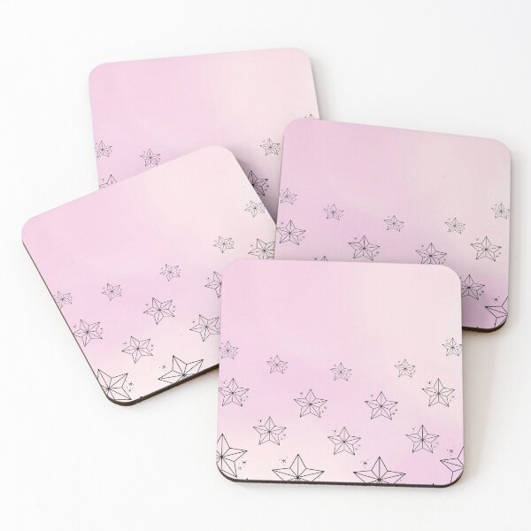 Item preview, Trendy star pink pattern designed and sold by The Pattern Artist.