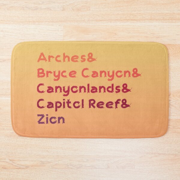 Item preview, Utah The Mighty Five Parks designed and sold by eldram.