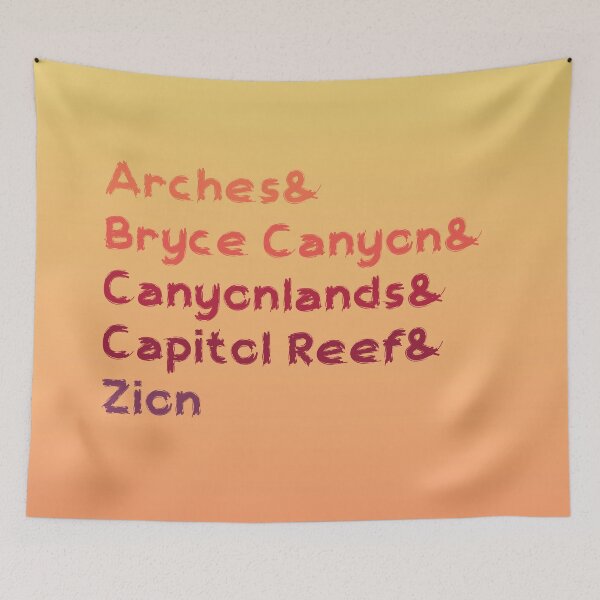 Item preview, Utah The Mighty Five Parks designed and sold by eldram.