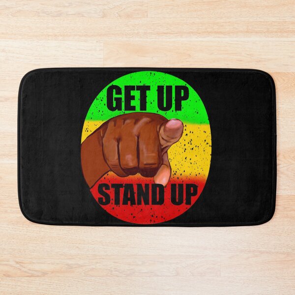 Item preview, Reggae Jamaica Rasta colours colors Get up Stand Up  - Rasta colours Colors distressed pattern designed and sold by Artonmytee.