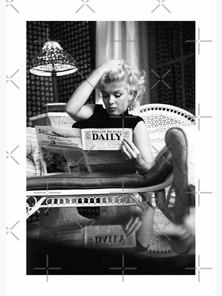 "Marilyn Monroe Black and White Poster" Art Print for Sale by