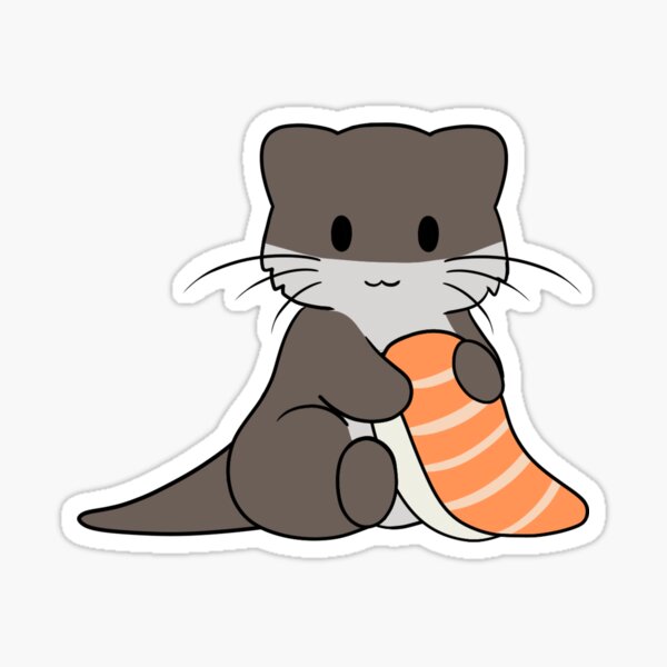 Sushi Otter Sticker