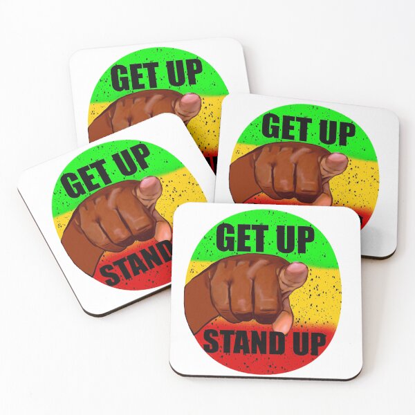 Item preview, Reggae Jamaica Rasta colours colors Get up Stand Up  - Rasta colours Colors distressed pattern designed and sold by Artonmytee.