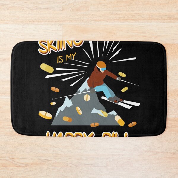 Item preview, Skiing is my Happy Pill Gift for a Skier and Doctor designed and sold by Rzelemenz.
