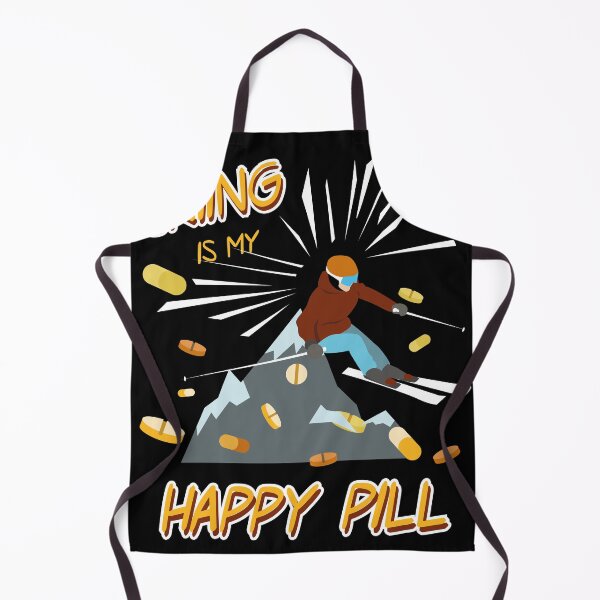 Item preview, Skiing is my Happy Pill Gift for a Skier and Doctor designed and sold by Rzelemenz.