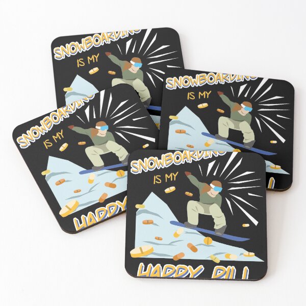 Item preview, Snowboarding is my Happy Pill Snowboarder  Gift designed and sold by Rzelemenz.