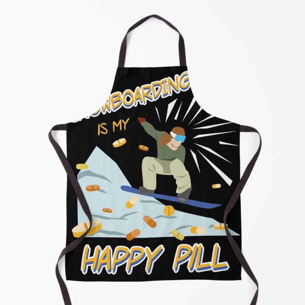 Item preview, Snowboarding is my Happy Pill Snowboarder Gift designed and sold by Rzelemenz.