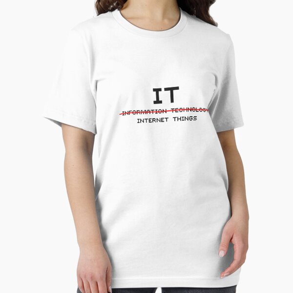 Aperçu de l'œuvre La signification de IT - IT Crowd - White Tee créée et vendue par stamus.