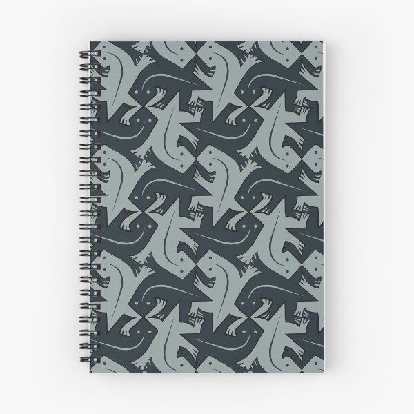 Item preview, Teselado de lagartos - Gris pizarra designed and sold by DaveSavageArt.