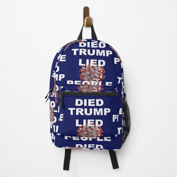 Item preview, TRUMP LIED, PEOPLE DIED designed and sold by Poptopia.