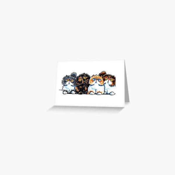 Exotic Foursome Greeting Card