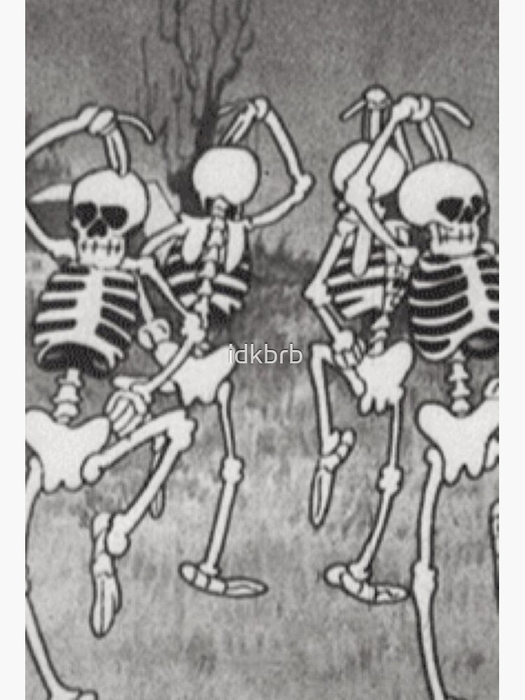 Boo Crew  Skeleton Dance  Pintura de calavera Cráneos y calaveras  Carteles gráficos