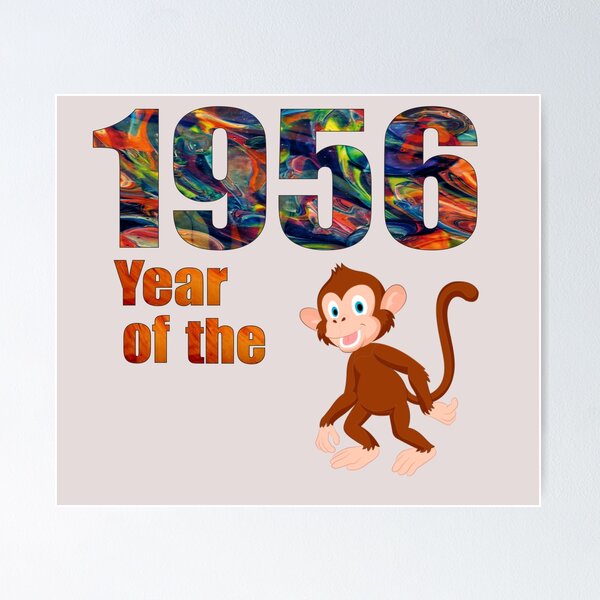 Year Of The Monkey 1956 Posters for Sale Redbubble