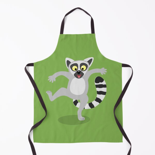 Item preview, Cute ring tail lemur dancing cartoon illustration designed and sold by FrogFactory.