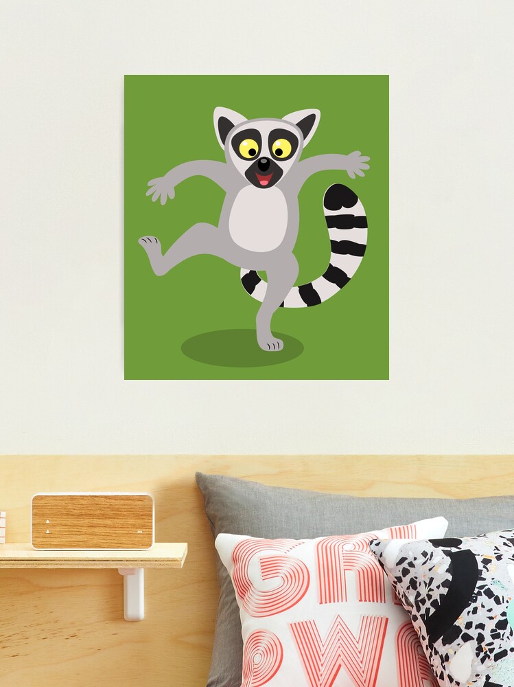 3 PCS Creative Cartoon Hook Behind the Door Animal Hook on the  Wall(Ring-tailed Lemur)