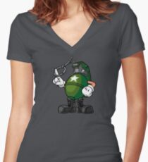 Marcus Munitions Grenade - Borderlands 2 Women's Fitted V-Neck T-Shirt