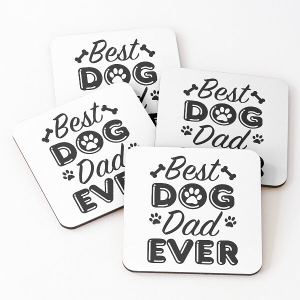 Item preview, Best Dog Dad Ever designed and sold by LuckyFoxDesigns.