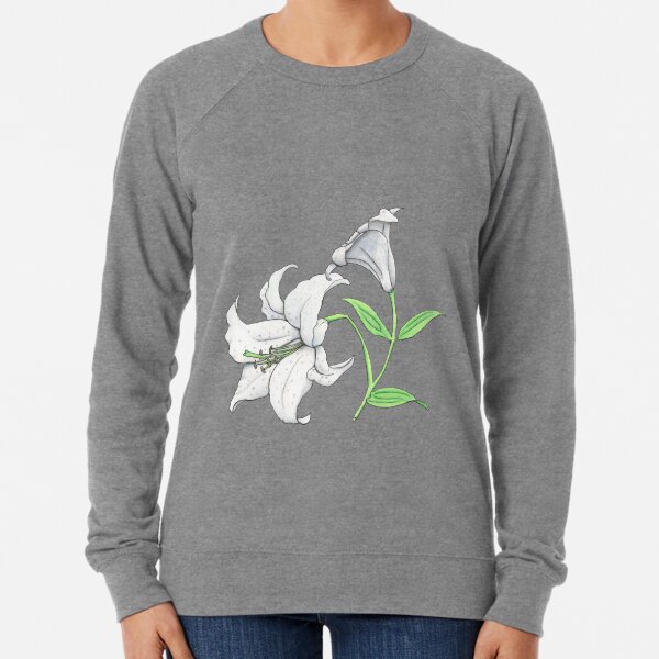 Lily (Lilium x cultorum 'Casablanca') Lightweight Sweatshirt