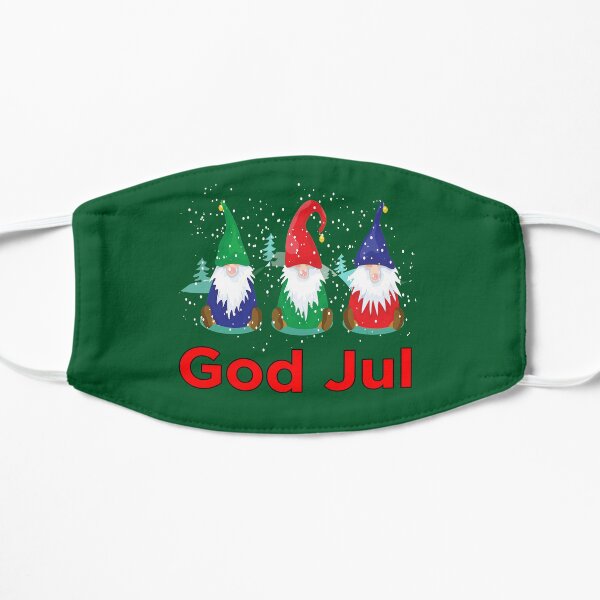 Dieu Jul Tomte Nisse Gnomes Scandinave Joyeux Noël Masque sans plis