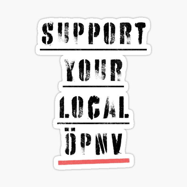 Item preview, Support your local public transport designed and sold by wunderfamily.