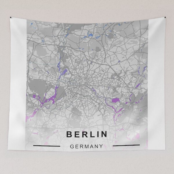 Item preview, BERLIN CİTY ROAD MAP POSTER designed and sold by rashadat.