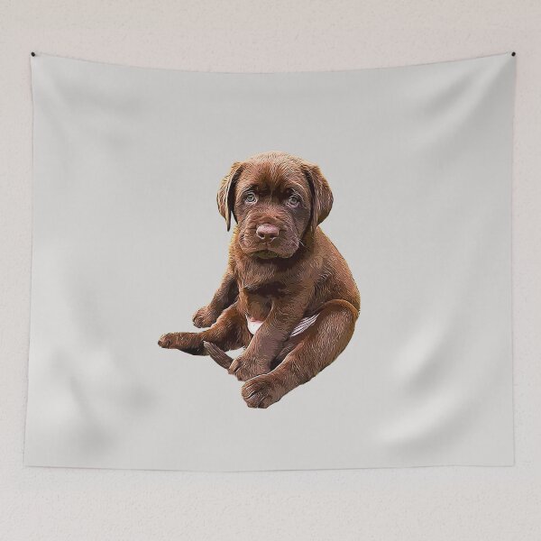 Item preview, Chocolate Labrador Retriever Puppy Dog designed and sold by ElegantCat.