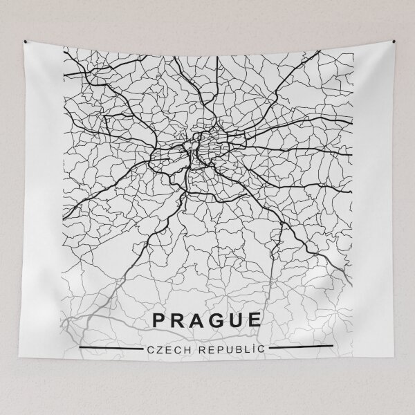 Item preview, PRAGUE CİTY ROAD MAP POSTER designed and sold by rashadat.
