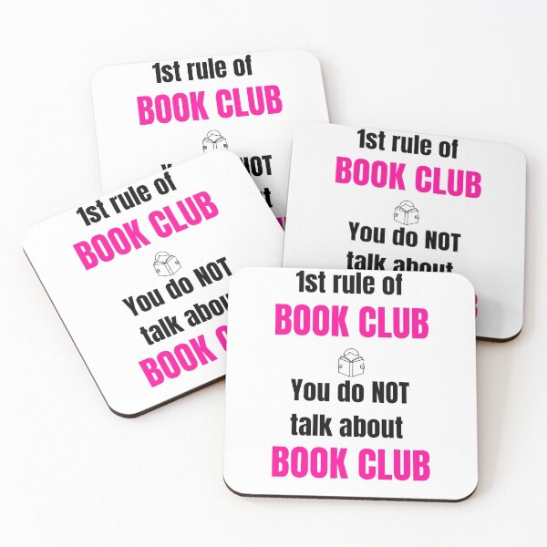 Item preview, 1st rule of BOOK CLUB Black and Pink Text designed and sold by AtarangiDesigns.