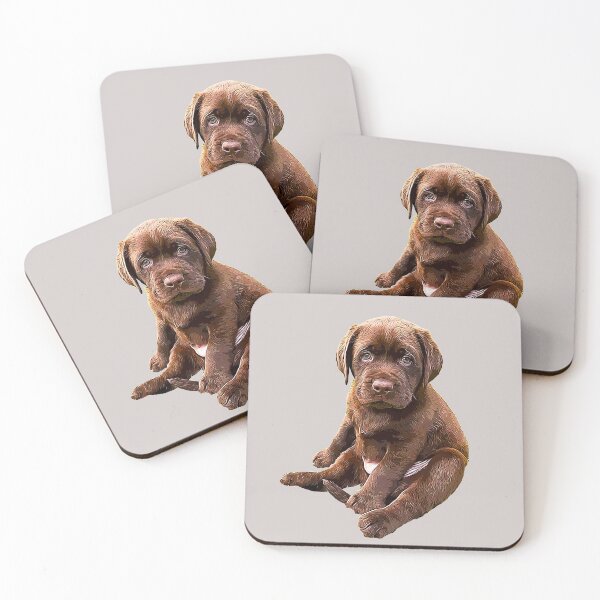 Item preview, Chocolate Labrador Retriever Puppy Dog designed and sold by ElegantCat.