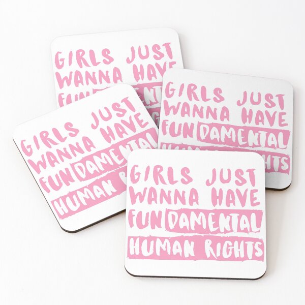 Item preview, girls just wanna have fundamental human rights feminist designed and sold by TheFirstMayDay.